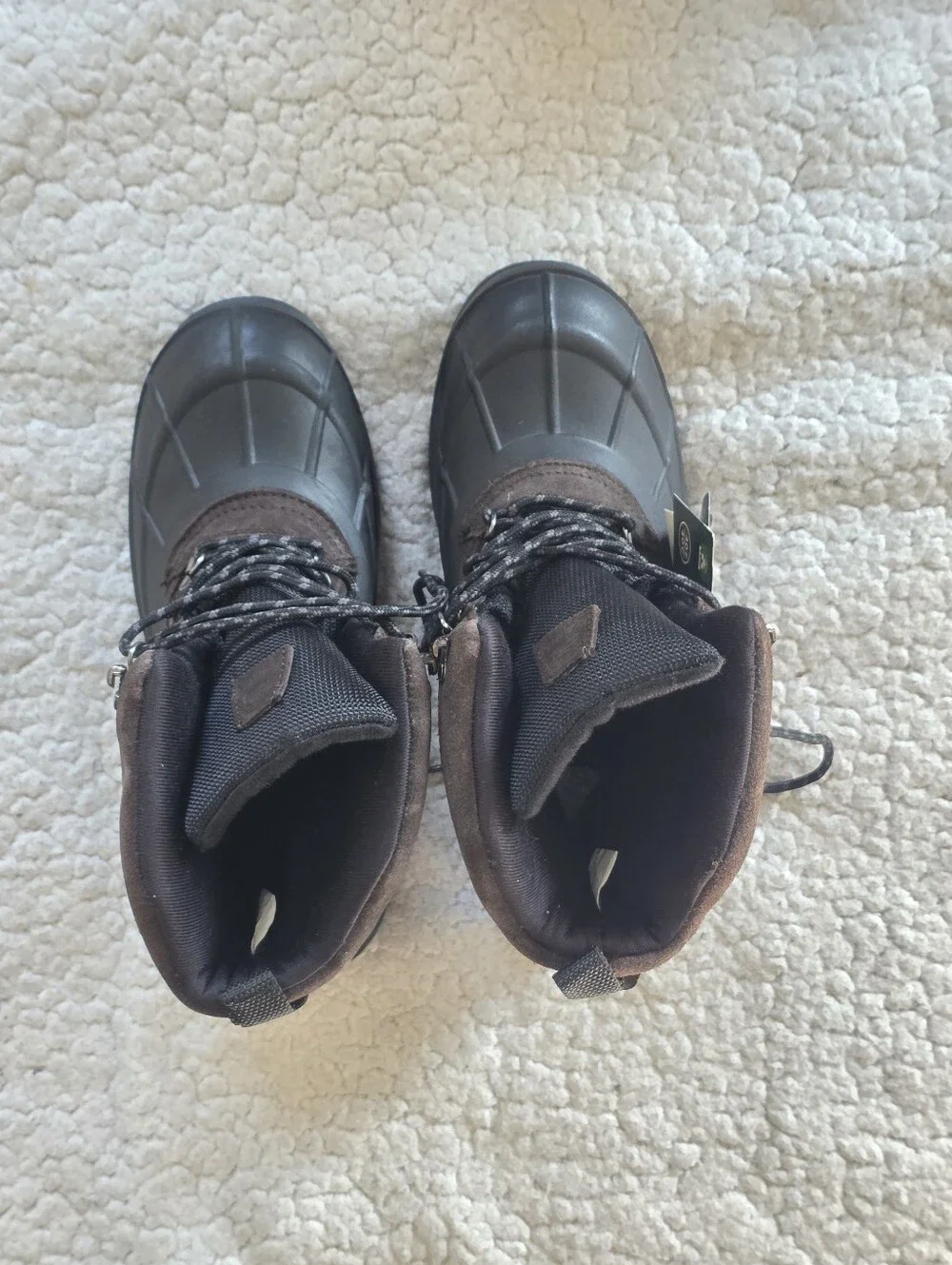 Kamik Fargo 2 Mens Winter Boots Size 9 Dark Brown Waterproof Snow Leather NWB